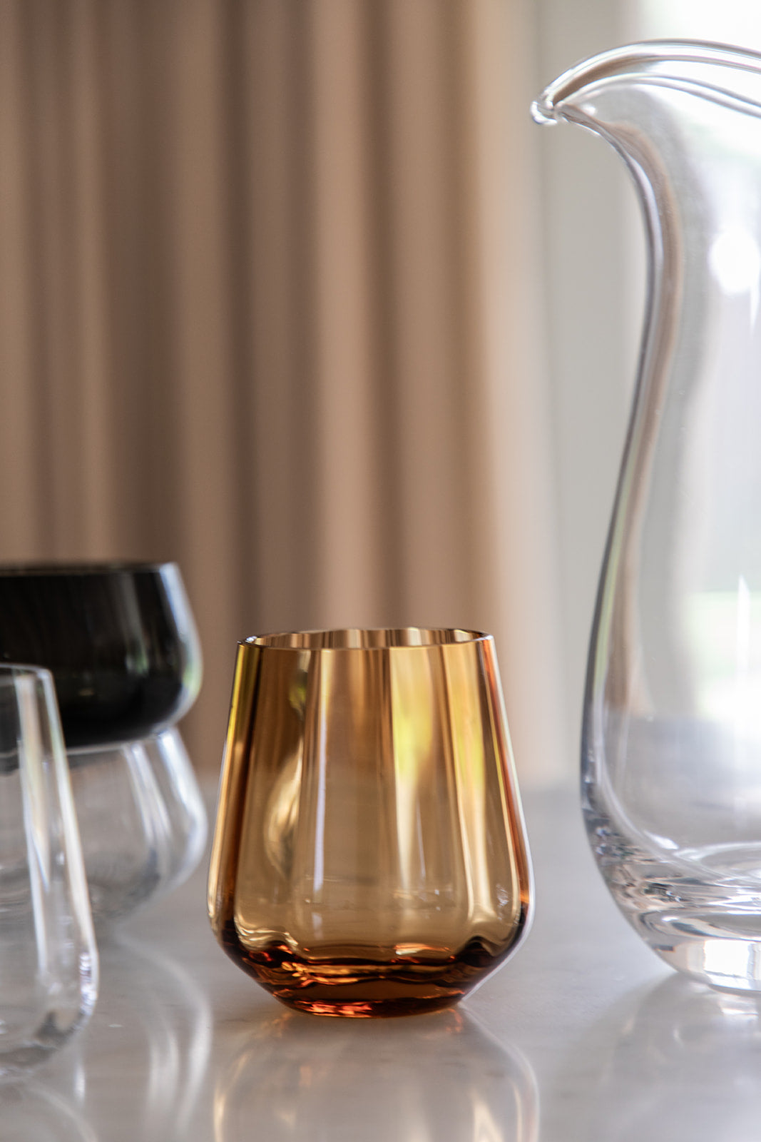 Amber Meadow drikkeglasglas – farvet drikkeglas i eksklusivt design fra spektrum