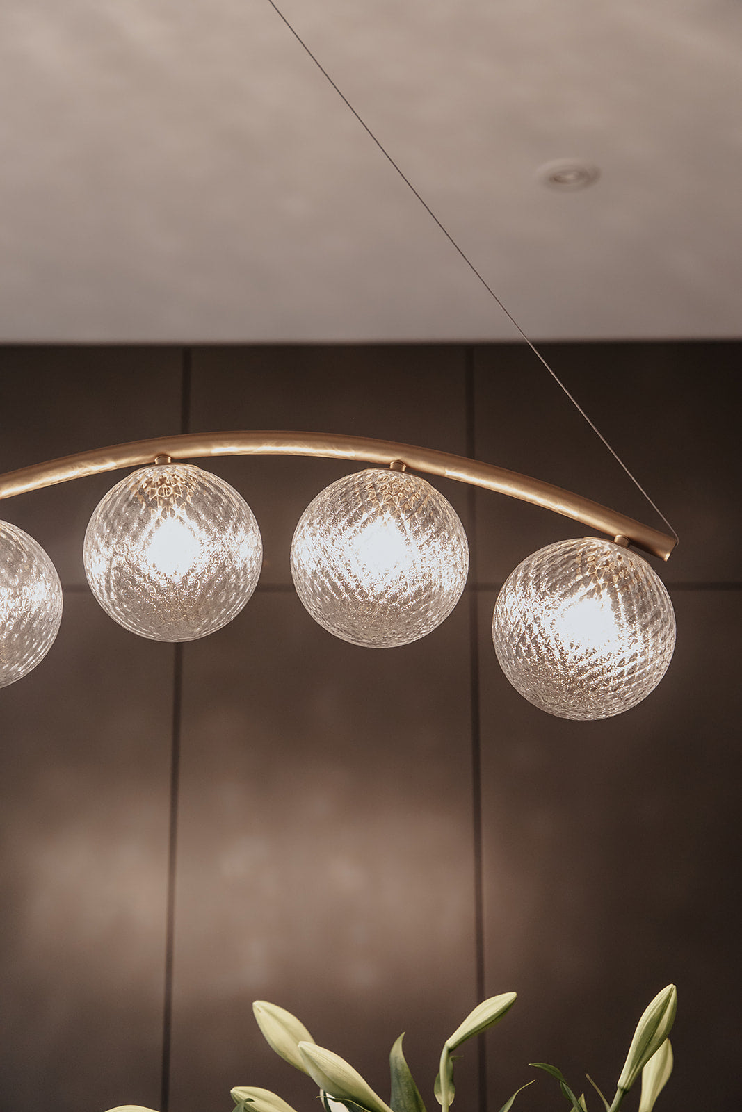 liva 7 loftlampe med harlequin glasmønster