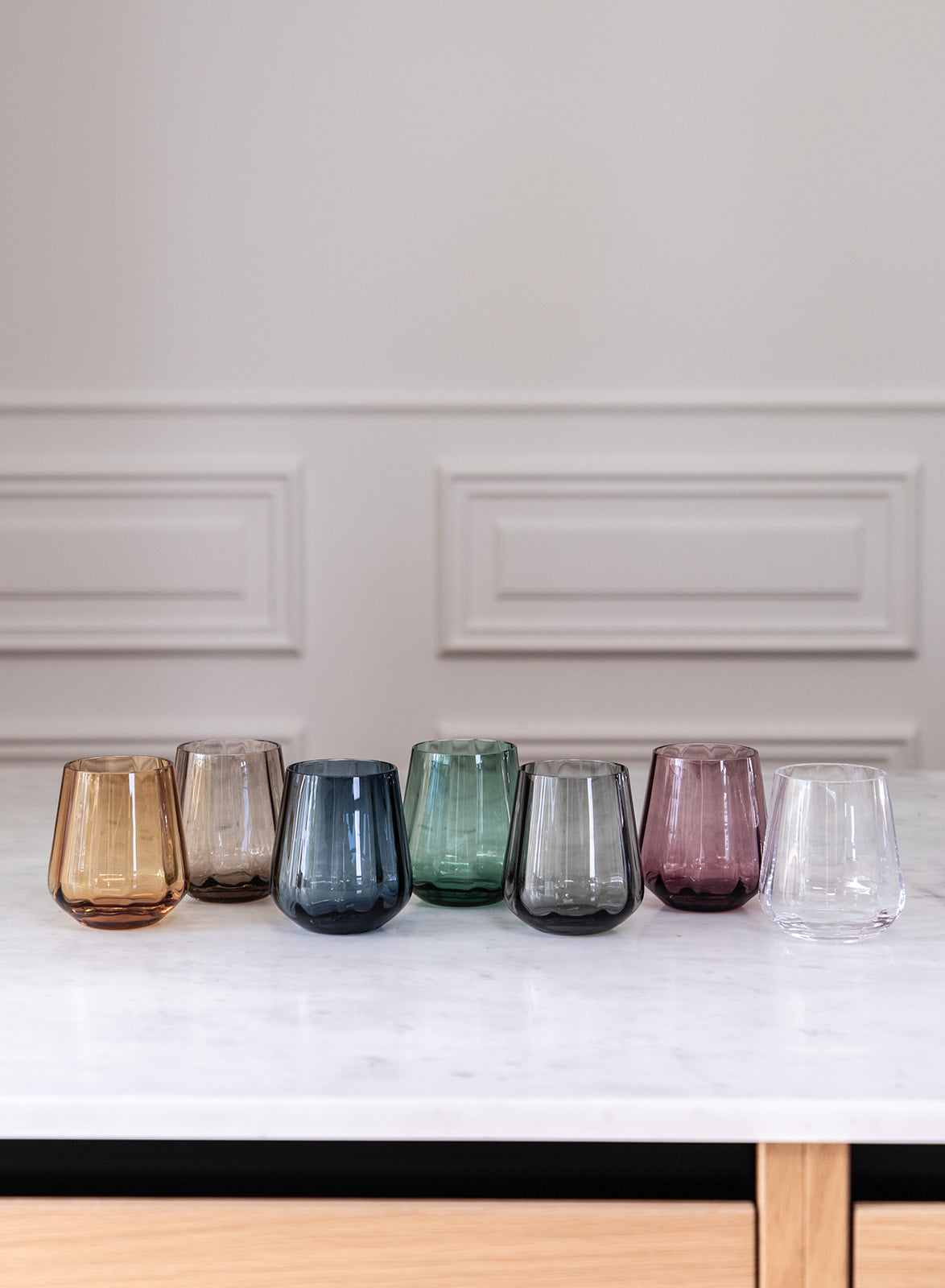 Amber Meadow drikkeglasglas – farvet drikkeglas i eksklusivt design fra spektrum