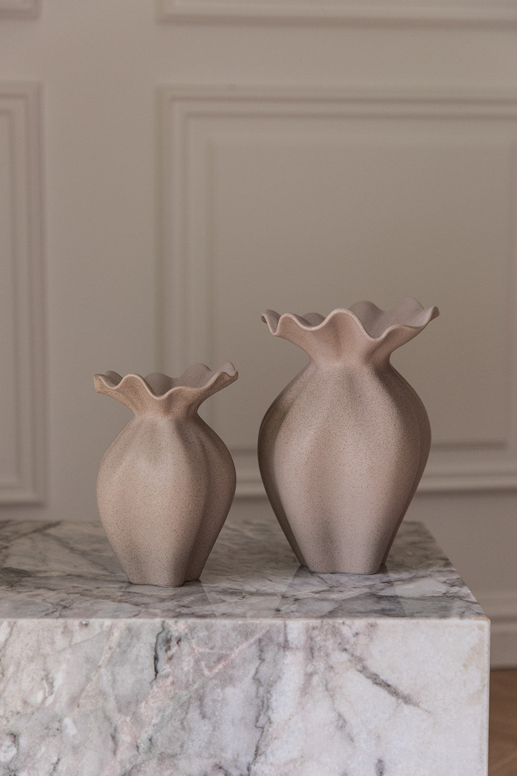 Nellie Vase - Sand Lille