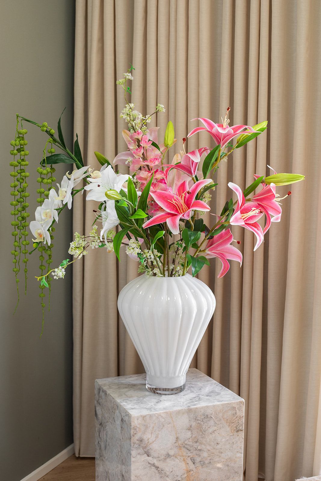 Kunstig Blomst - Pink Stor Lilje