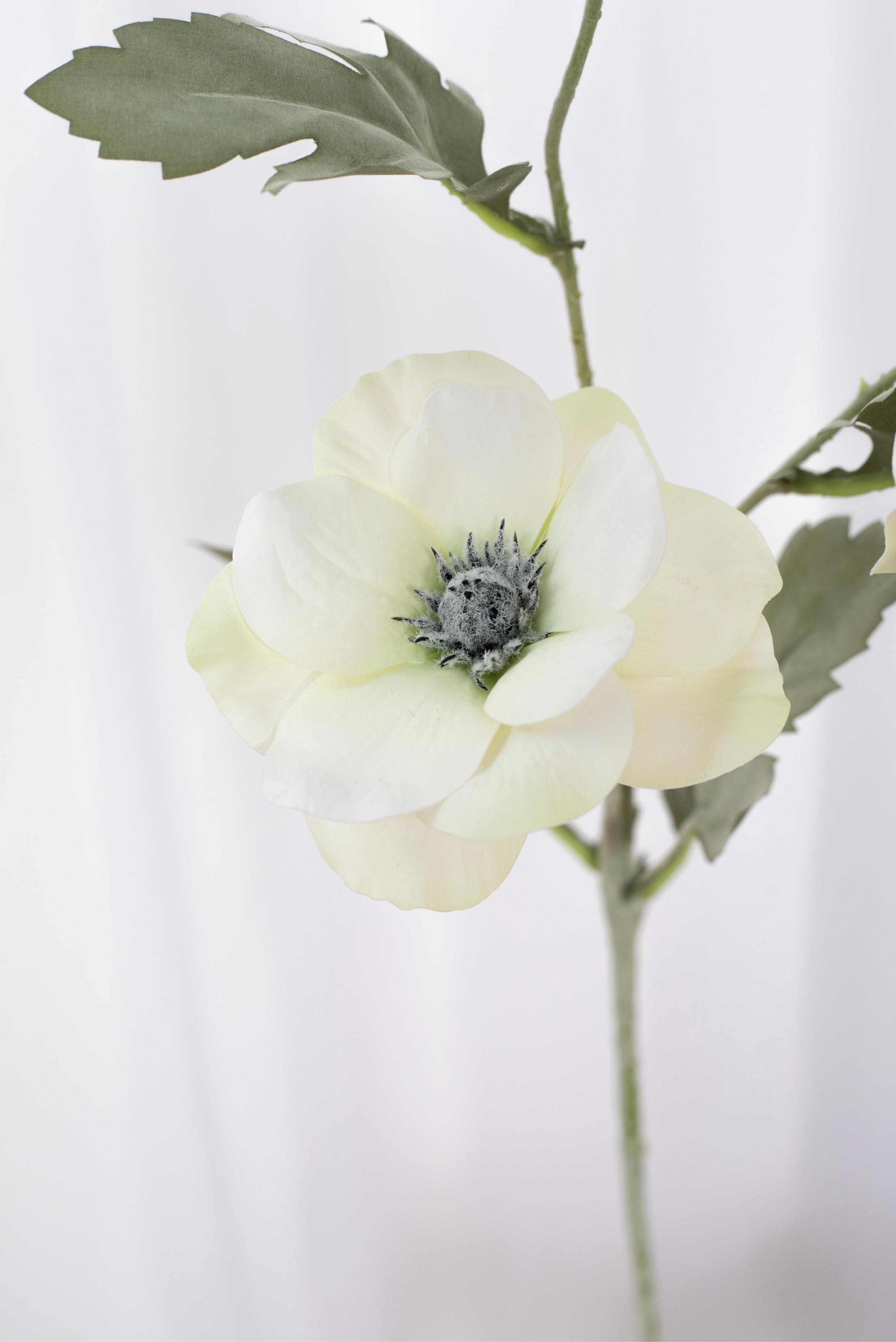 Kunstig Blomst - Hvid Valmue