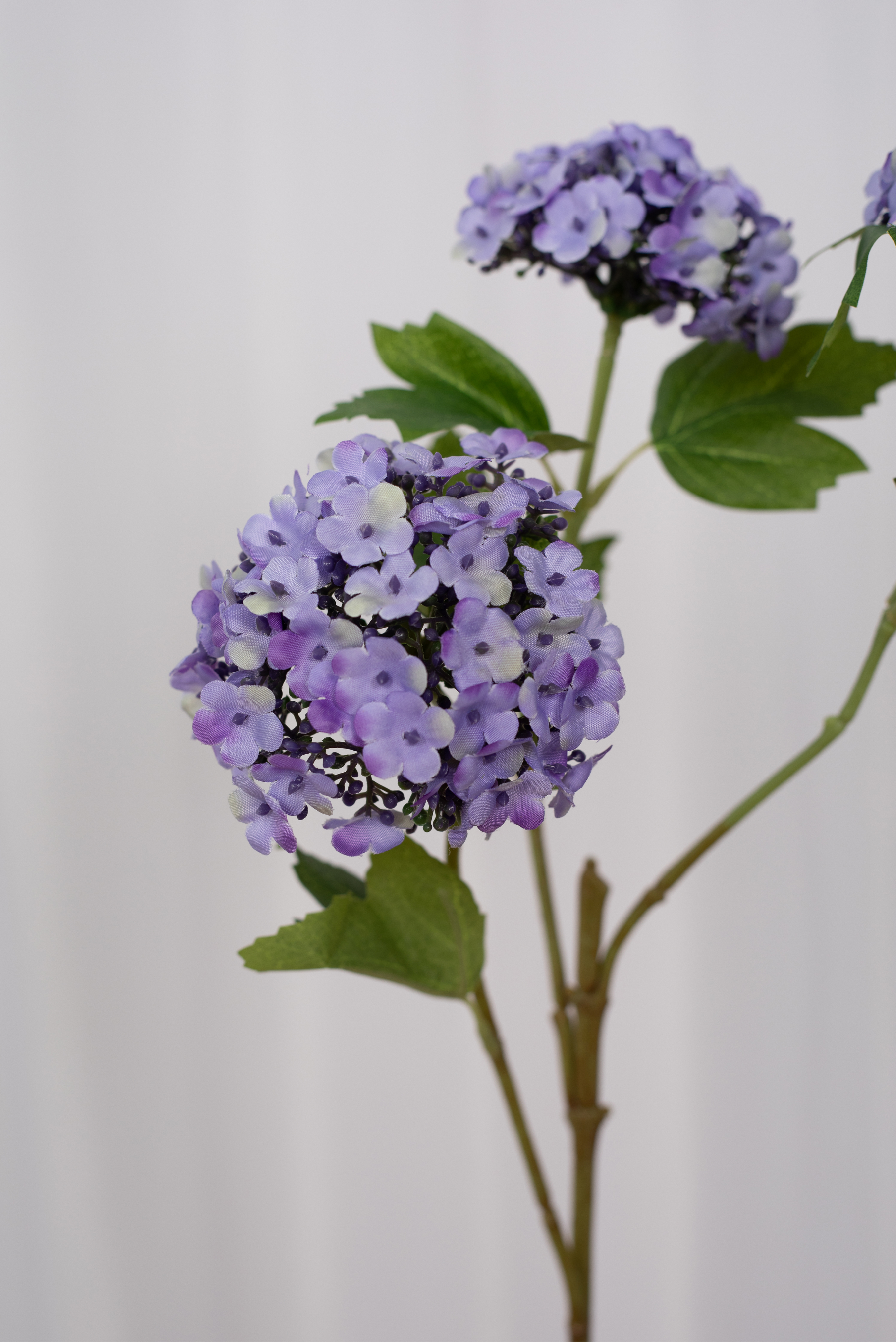Kunstig Blomst - Lilla Hortensia Gren
