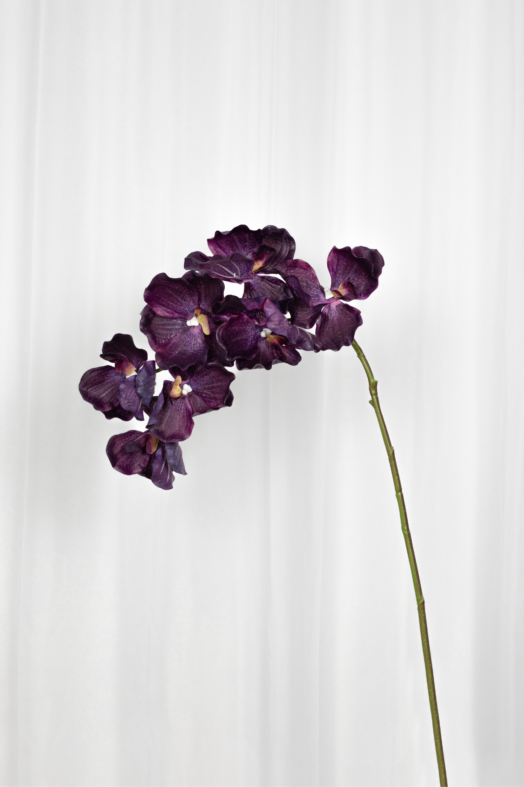 Kunstig Blomst - Lilla Orkidé (7 hoveder)