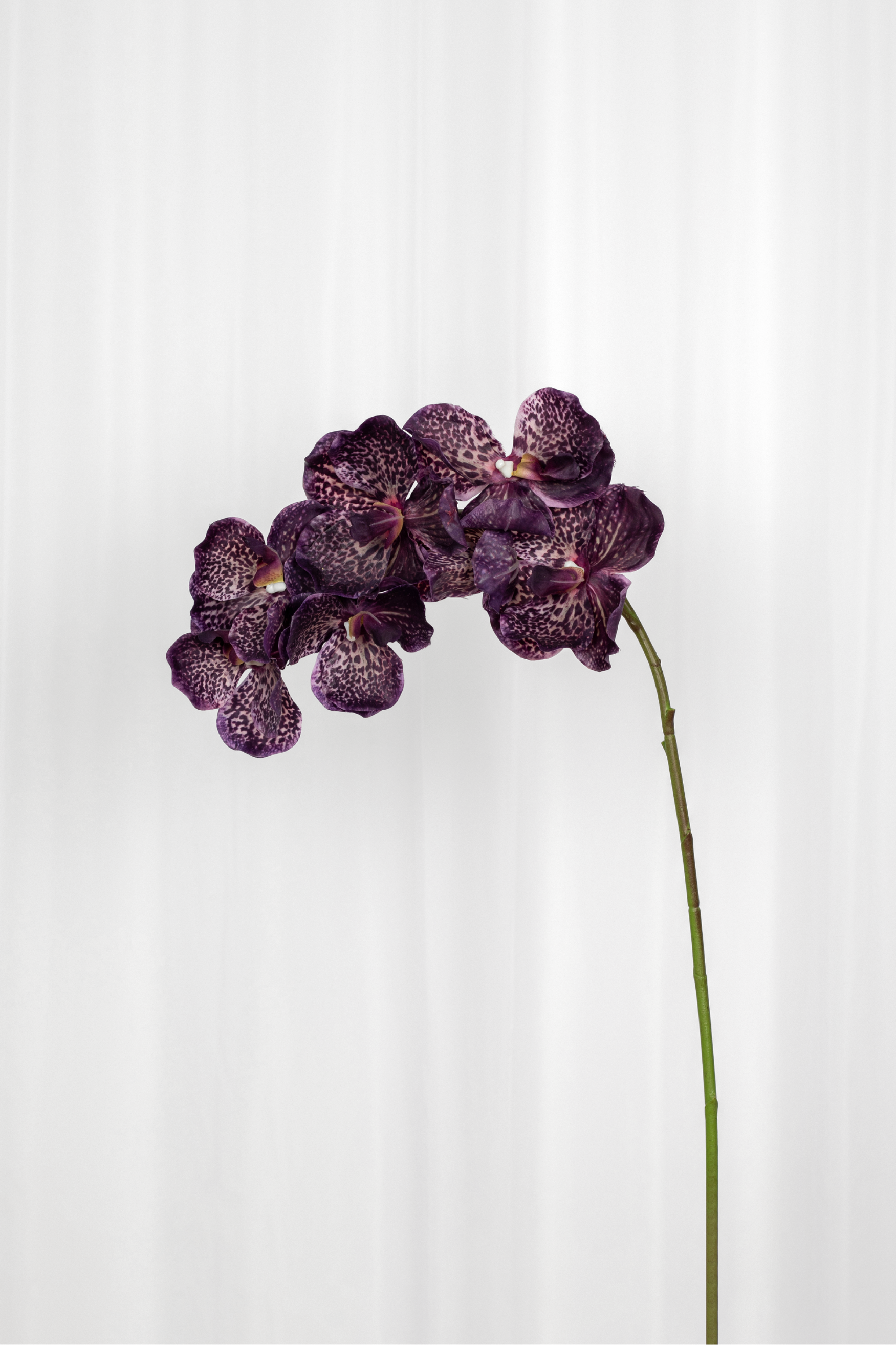 Kunstig Blomst - Bordeaux Orkidé (7 hoveder)