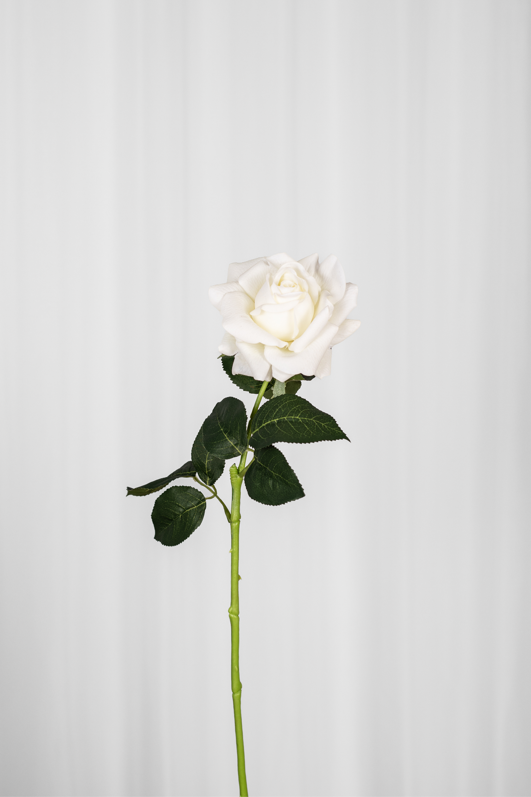 Kunstig Blomst - Hvid Rose