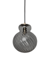 Lily Pendel lampe - Grå - Messing Swirl Lille