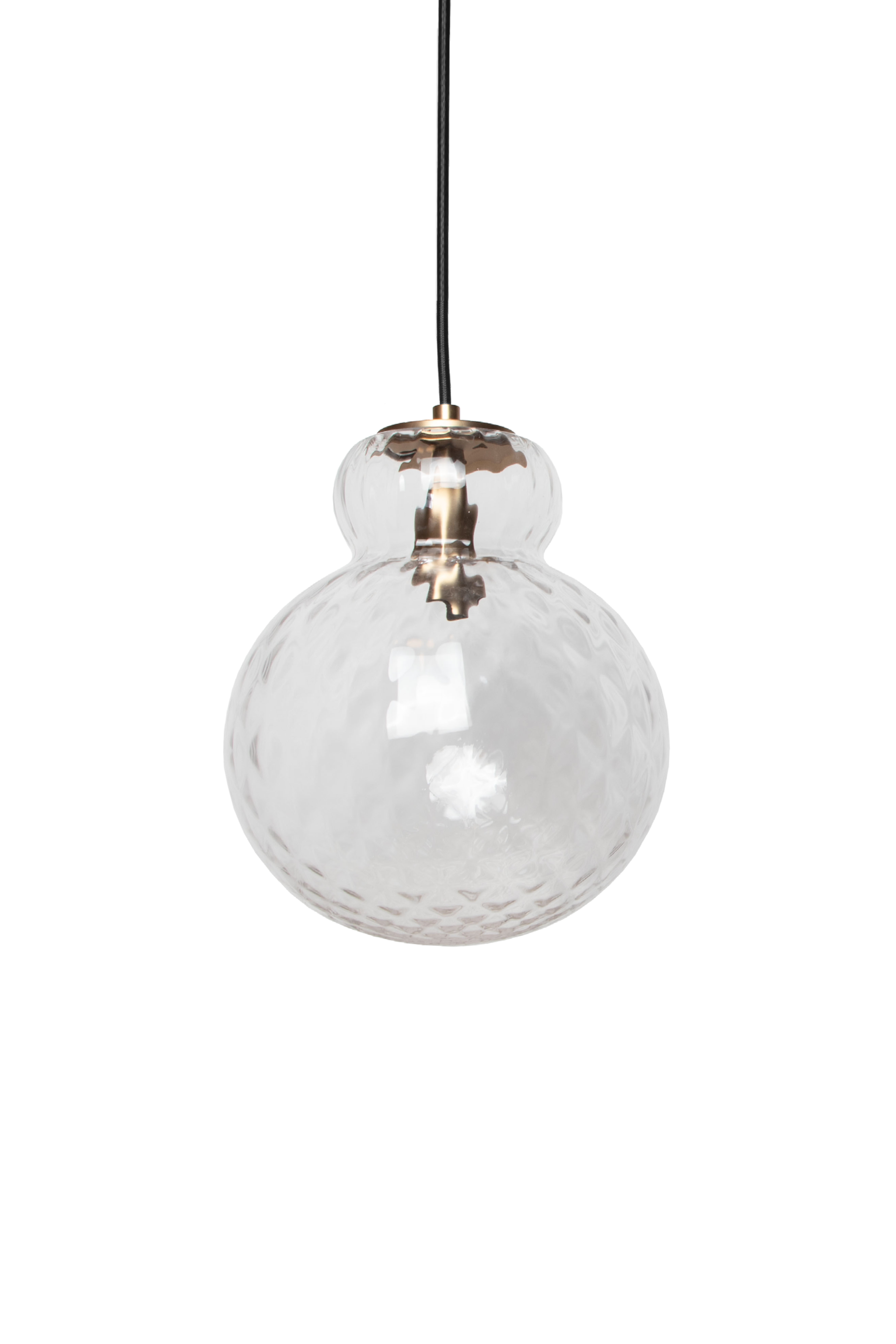 Lily Pendel lampe - Klar - Messing Harlequin Lille