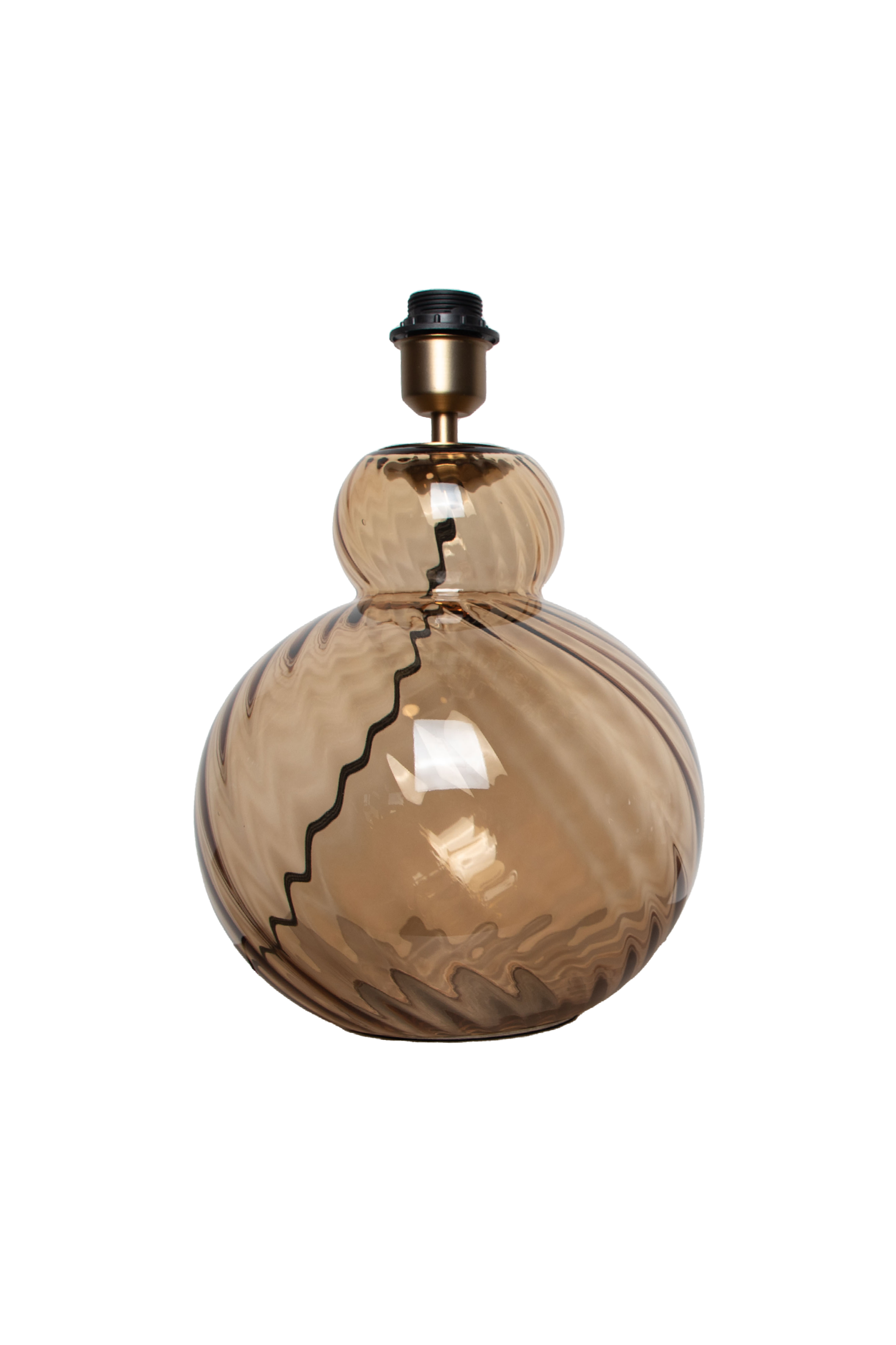 Lily Bordlampe - Brun Swirl