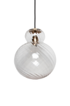 Lily Pendel lampe - Klar - Messing Swirl Stor