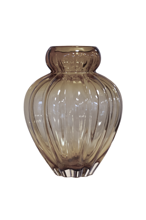 Audrey Vase - Smokey brown Stor