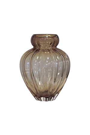 Audrey Vase - Smokey brown Mellem