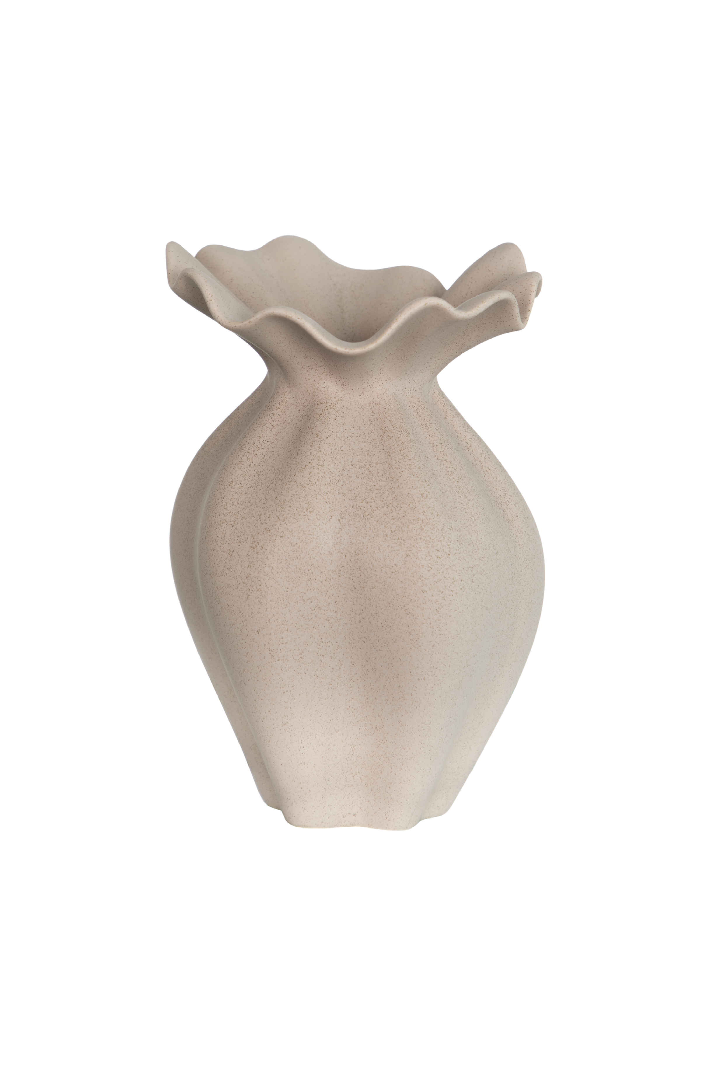 Nellie Vase - Sand Mellem