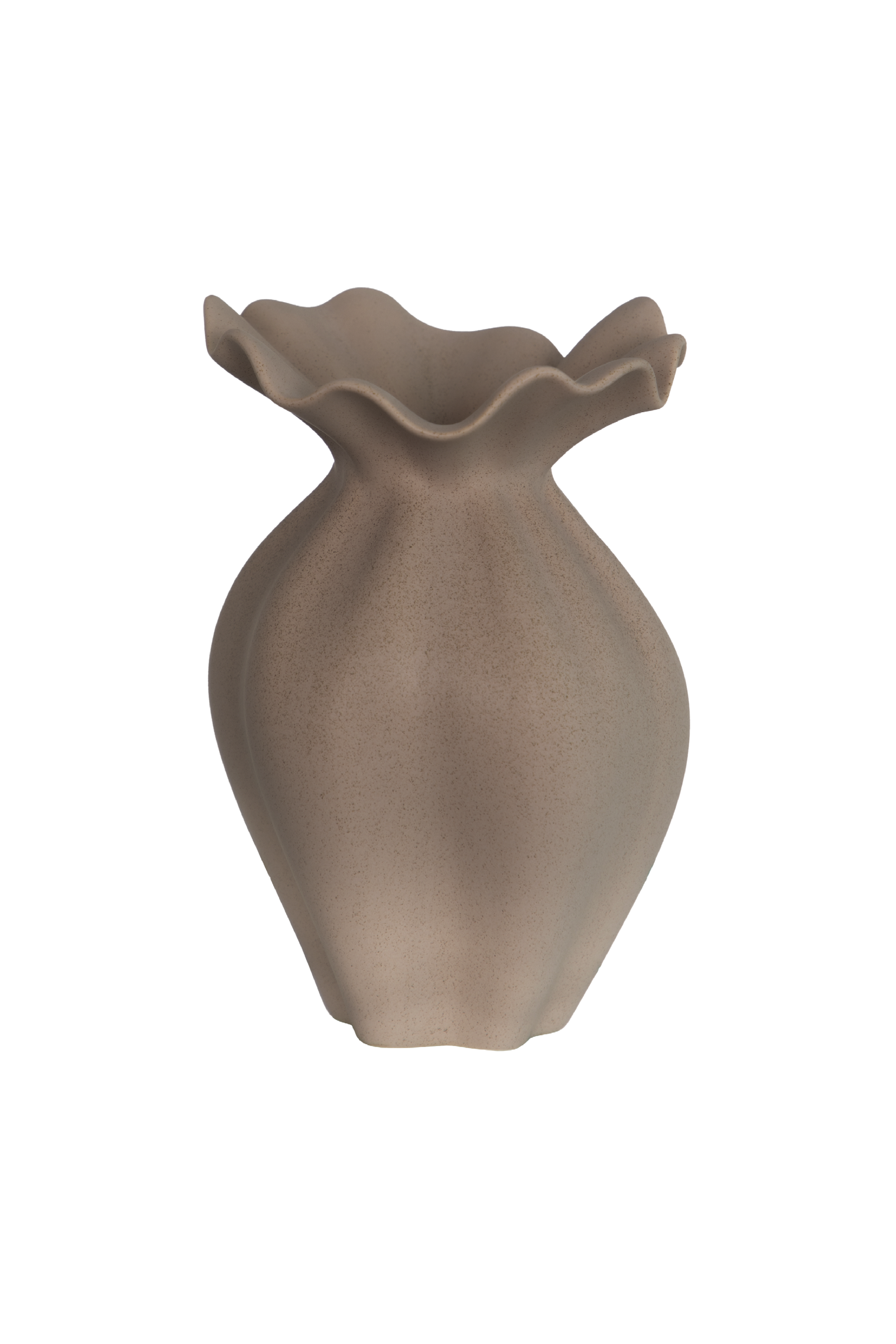 Nellie Vase - Brun Mellem