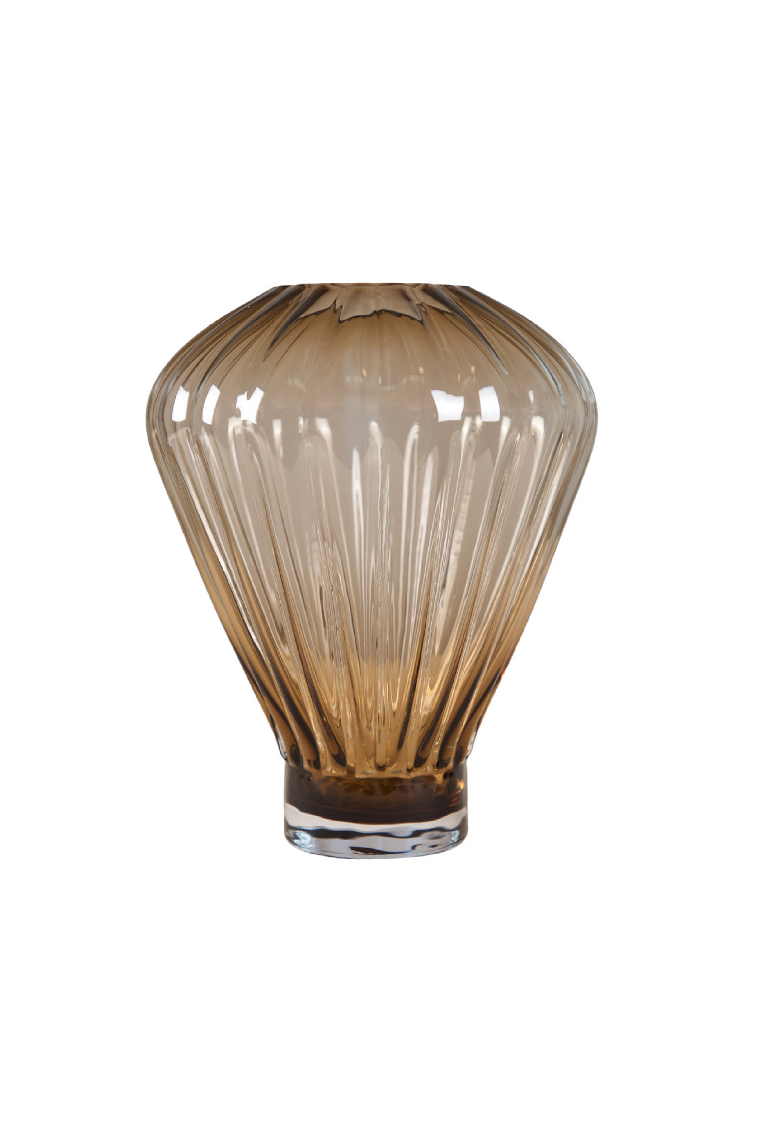 Evelyn vase i topazfarvet glas – Mellem, mundblæst design fra Specktrum