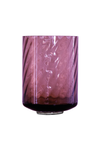 Meadow Swirl Cylinder vase (w. foot) - Plum