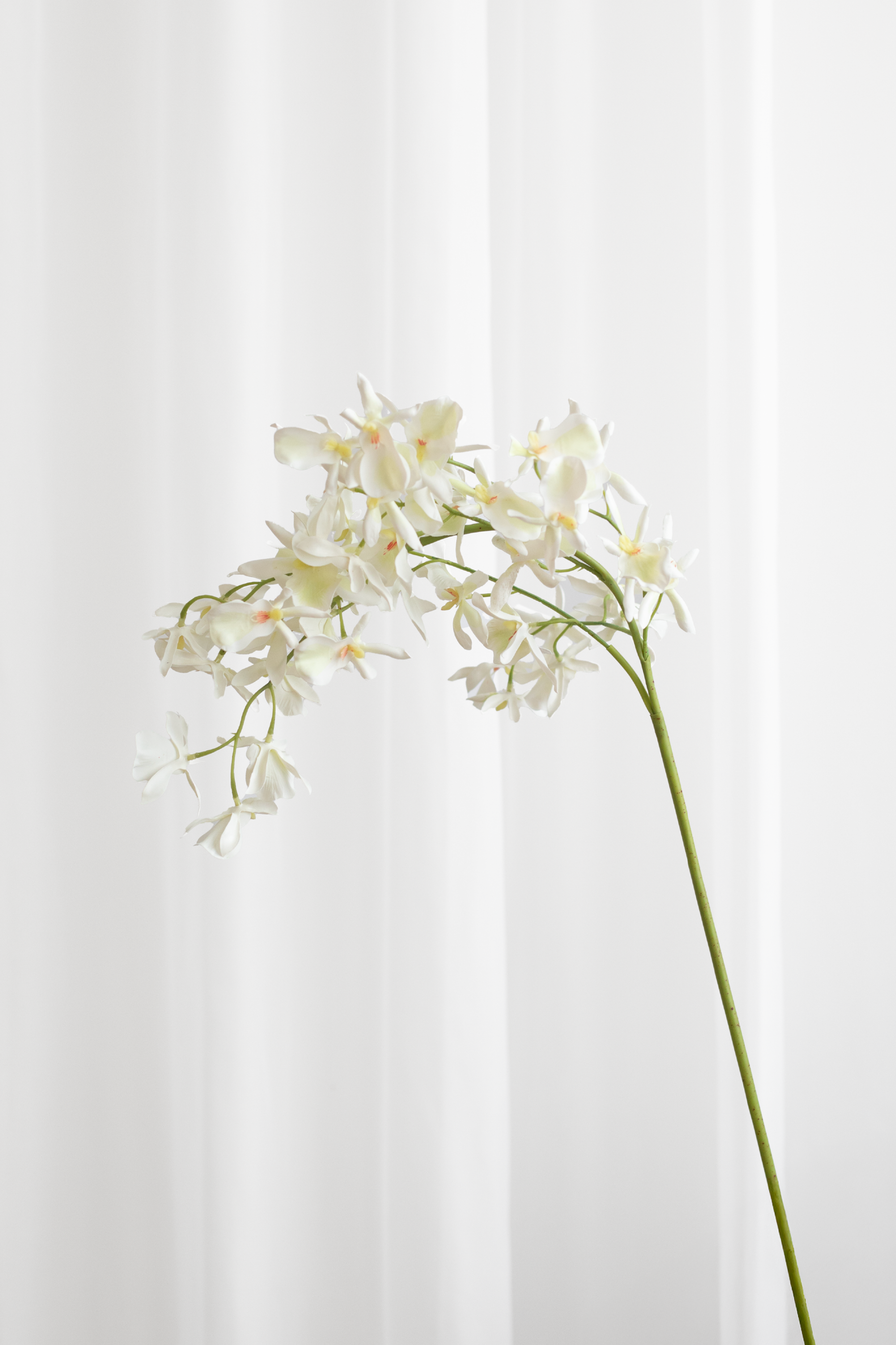 Kunstig Blomst - Hvid Orkidé