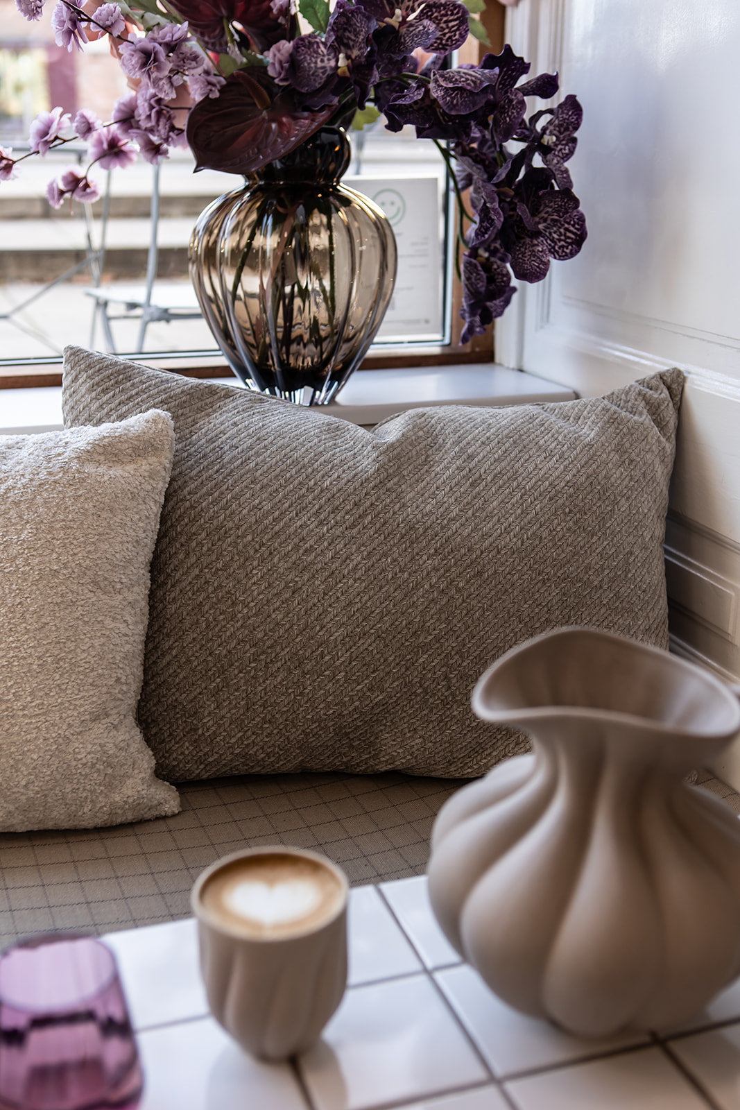 Herringbone Pude - Cloudy Grey 50*70 cm
