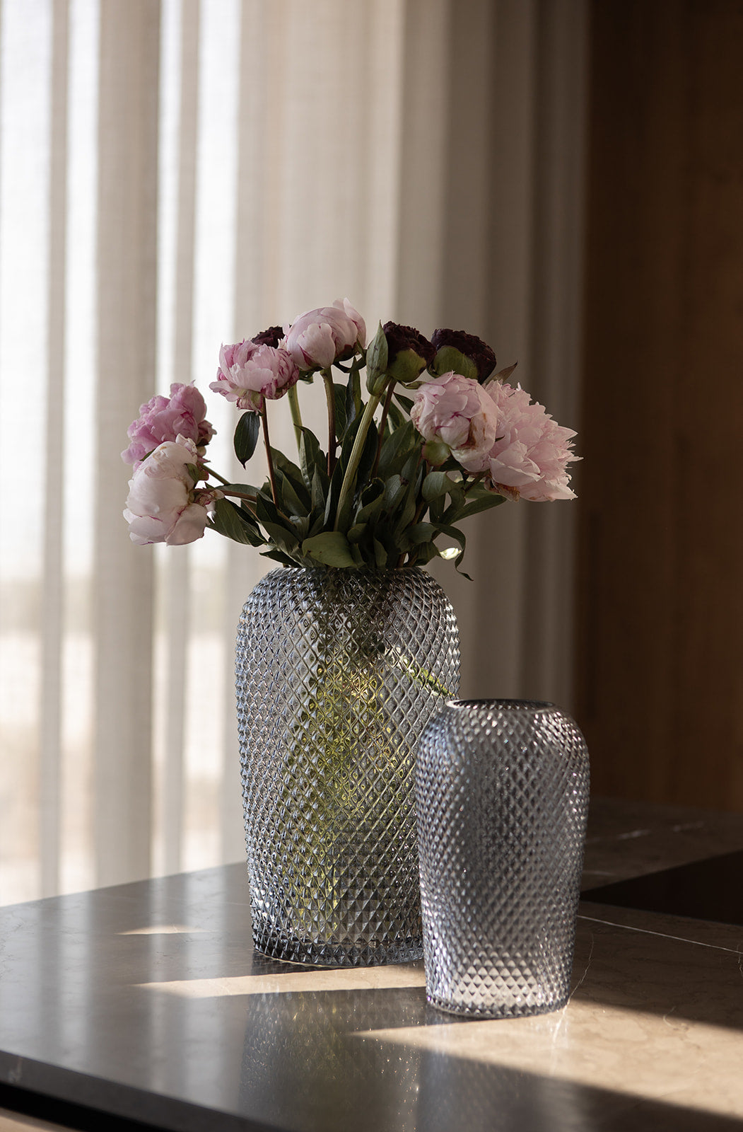 Silo Vase - Lysegrå Mellem