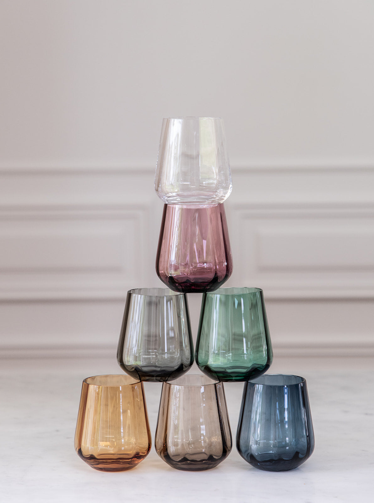 Amber Meadow drikkeglasglas – farvet drikkeglas i eksklusivt design fra spektrum