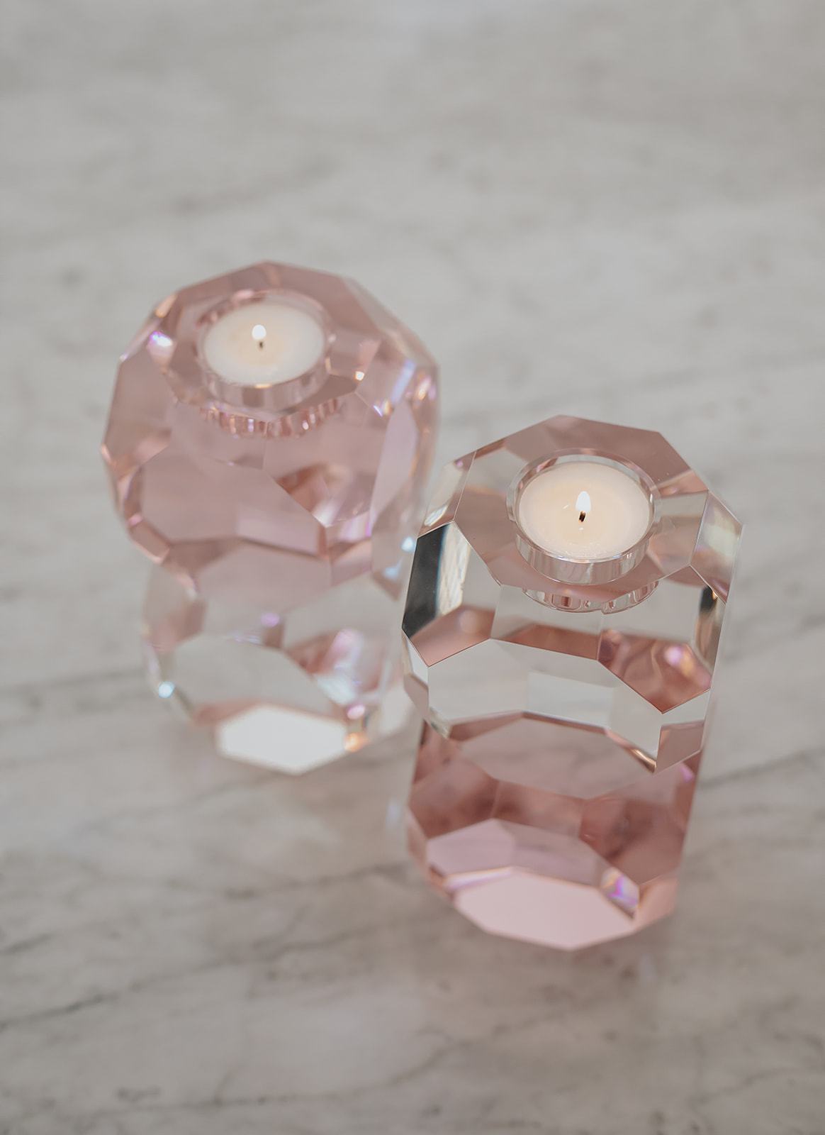 Sky Lysetage - Clear/Pink Stacked