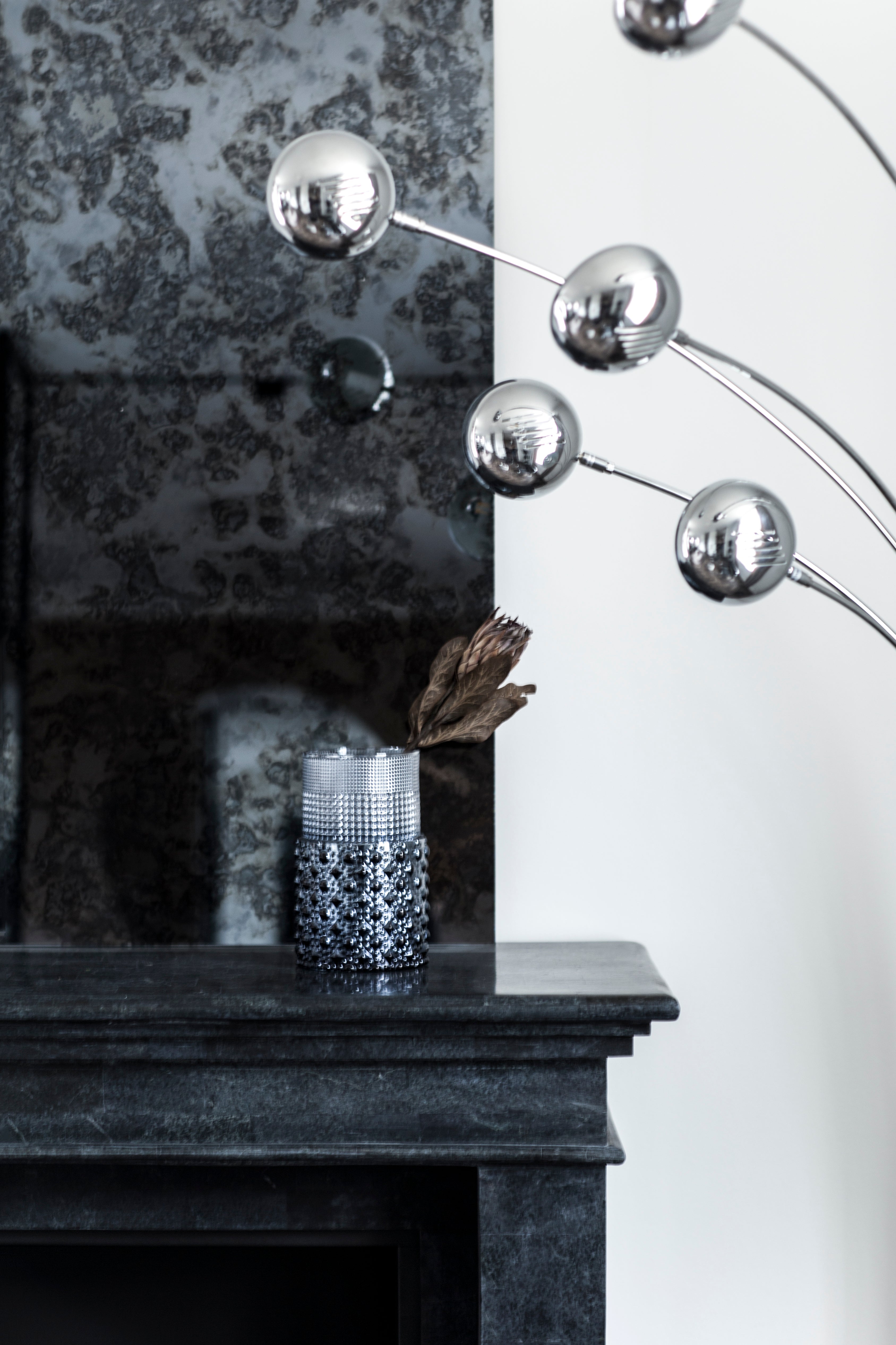 Shade Spejl - Grey/Blue Antique Rektangulær