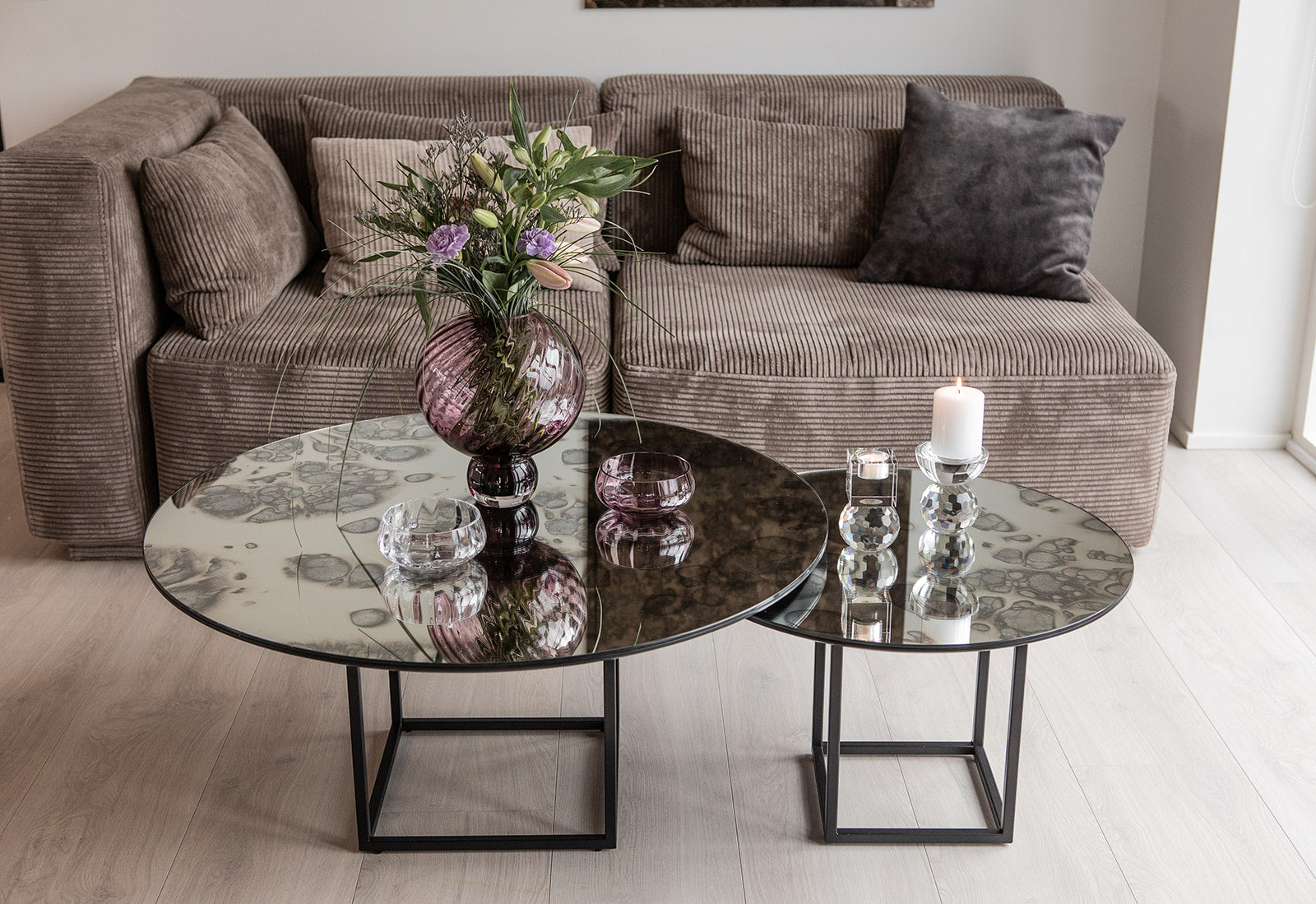Shade Sofabord - Silver Antique Stor