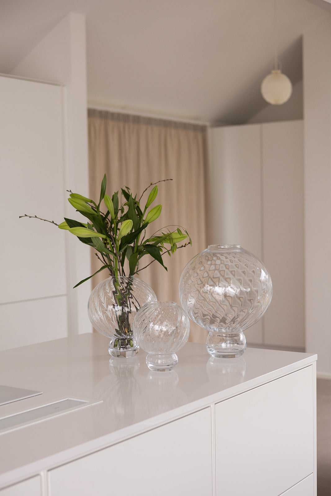 Meadow Swirl Vase - Klar Stor